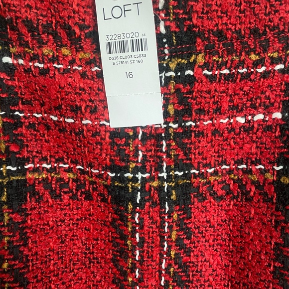 LOFT Plaid Skirt NWT (16) - Picture 2 of 4